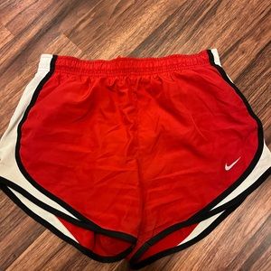 Red S Nike Tempo Shorts